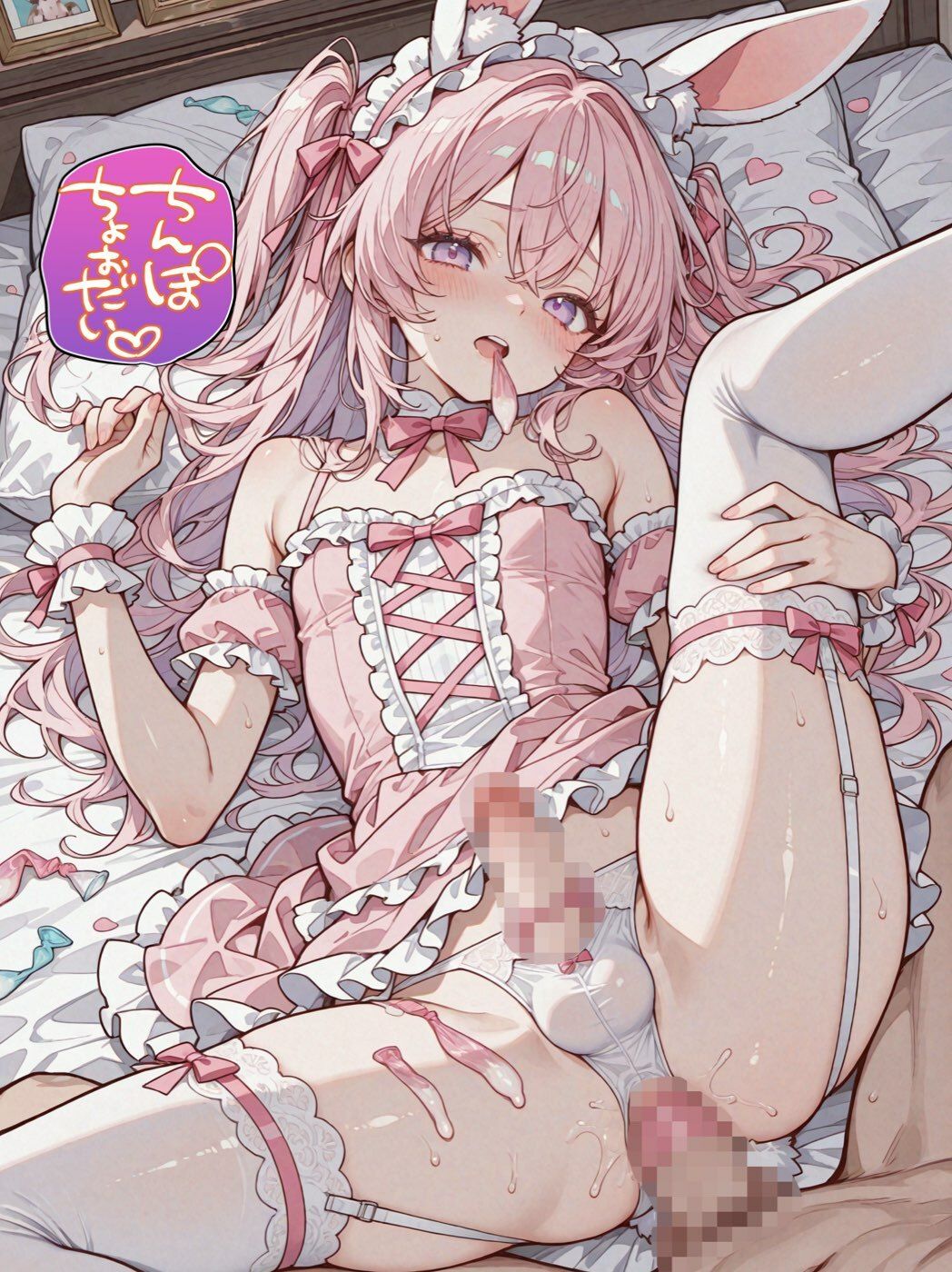 フルボッキ！ケモ耳男の娘！〜可愛いお尻の穴でメスイキ初体験〜 - サンプル画像 1