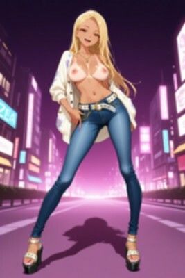 ★SEX有★【裸ジーンズ女子13】今夜は金髪ギャルとヤりまくり！！ - サンプル画像 3