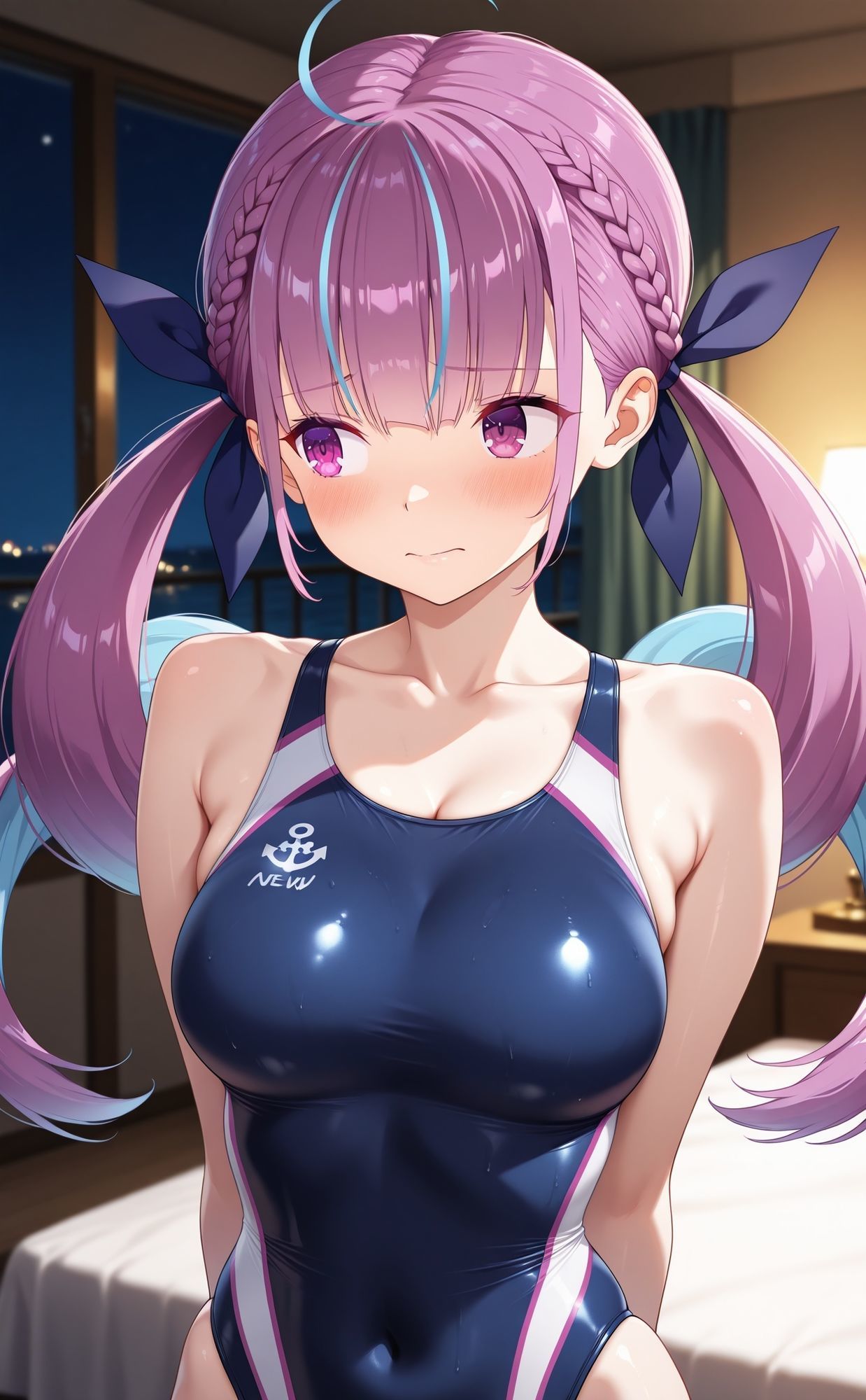 競泳水着部 湊あ◯あ編 - サンプル画像 1