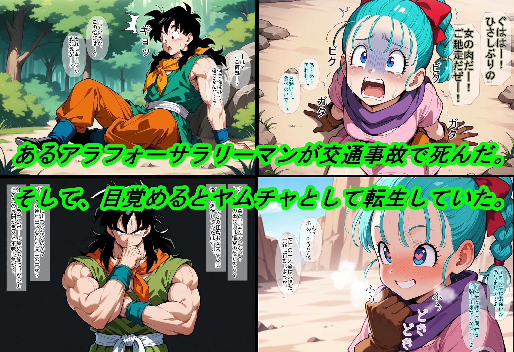 【ドラゴ〇ボール】ヤムチャ転生〜知識チートで最強ハーレム〜 - サンプル画像 1