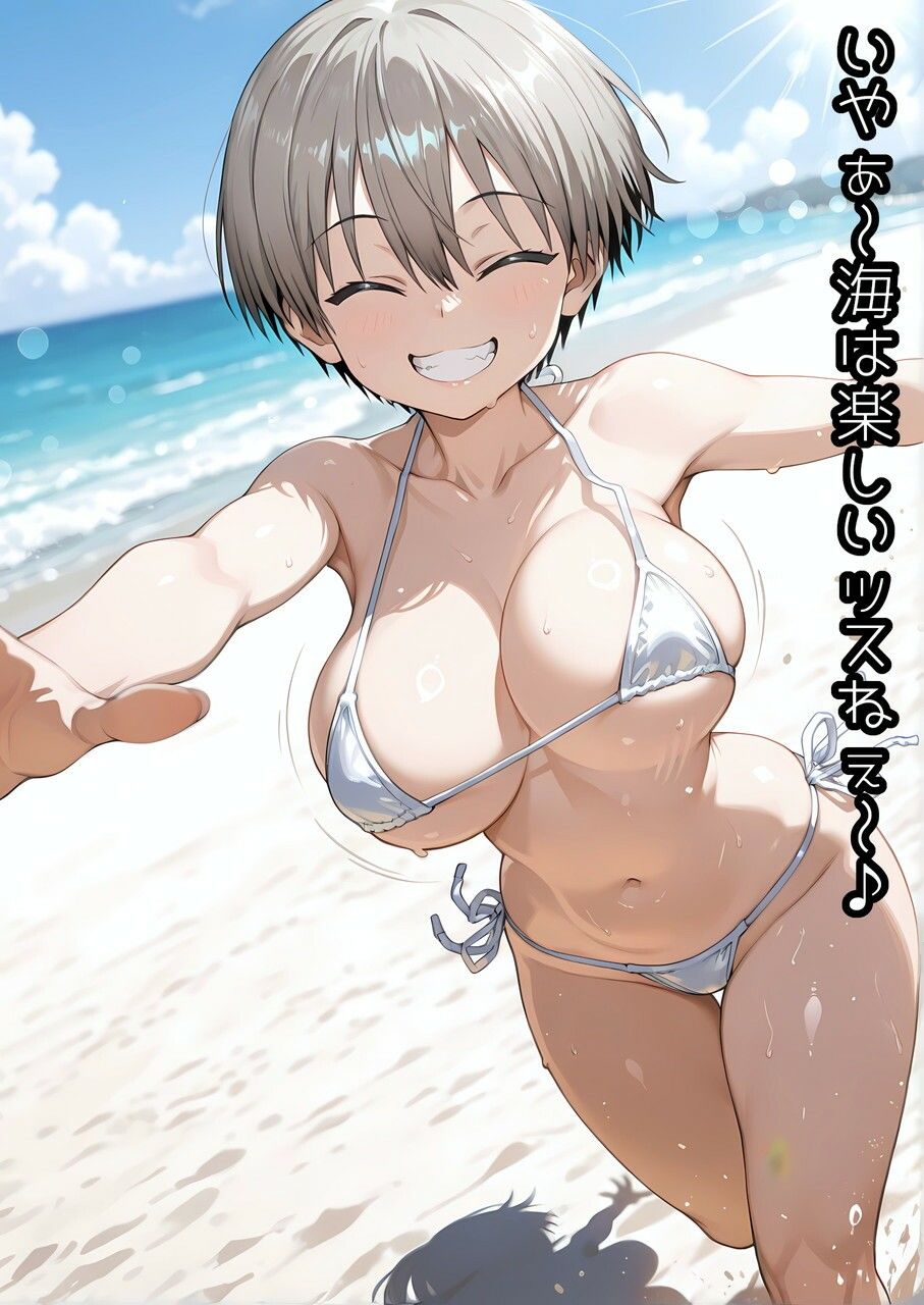 ［AIイラストCG］ 宇〇ちゃんと海でXXXしたい！ - サンプル画像 1