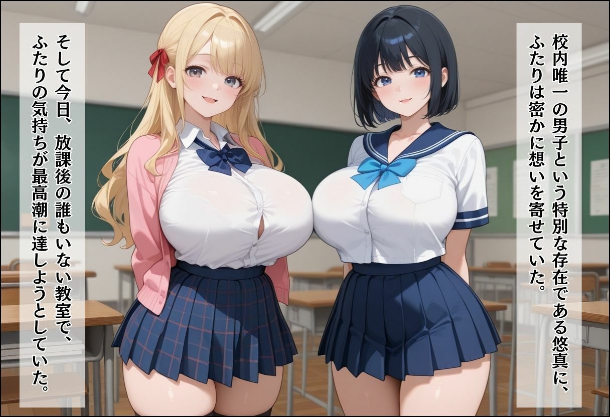 間違って女子校に入学したらムチムチ女子校生に毎日中出しを要求される学園生活〜放課後甘々Wヒロイン編〜 - サンプル画像 4