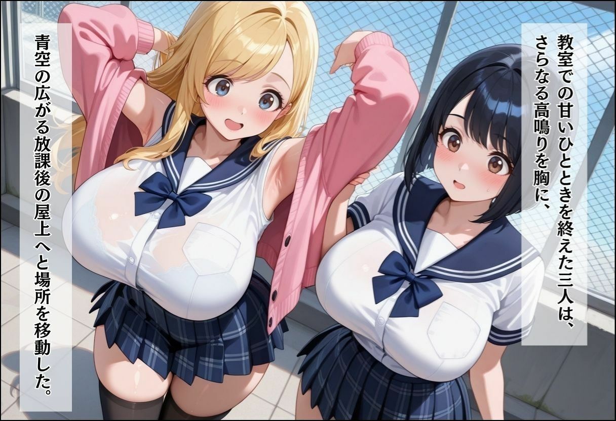間違って女子校に入学したらムチムチ女子校生に毎日中出しを要求される学園生活〜放課後甘々Wヒロイン編〜 - サンプル画像 8