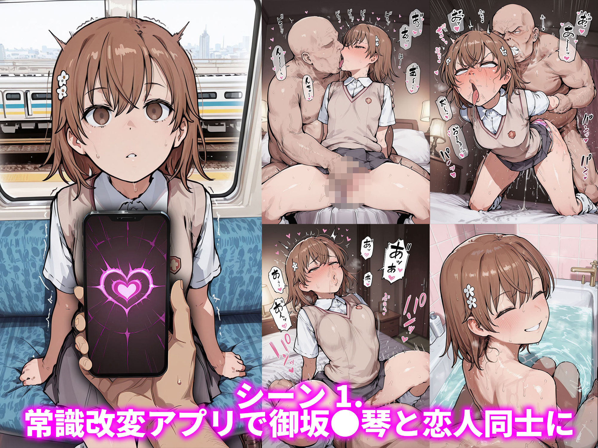 御坂●琴と（常識改変アプリで孕ませてから）幸せな結婚がしたい - サンプル画像 2