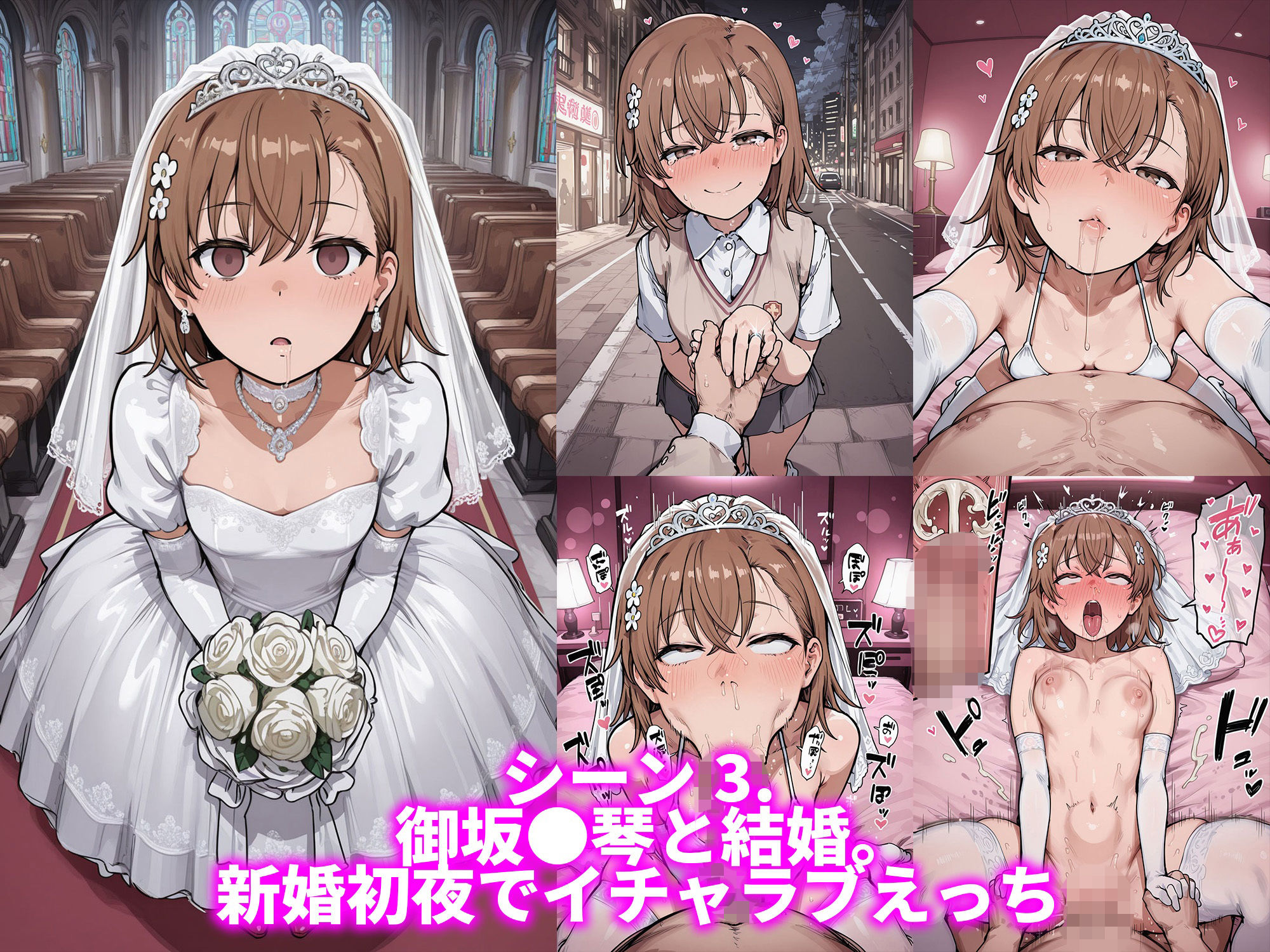 御坂●琴と（常識改変アプリで孕ませてから）幸せな結婚がしたい - サンプル画像 4