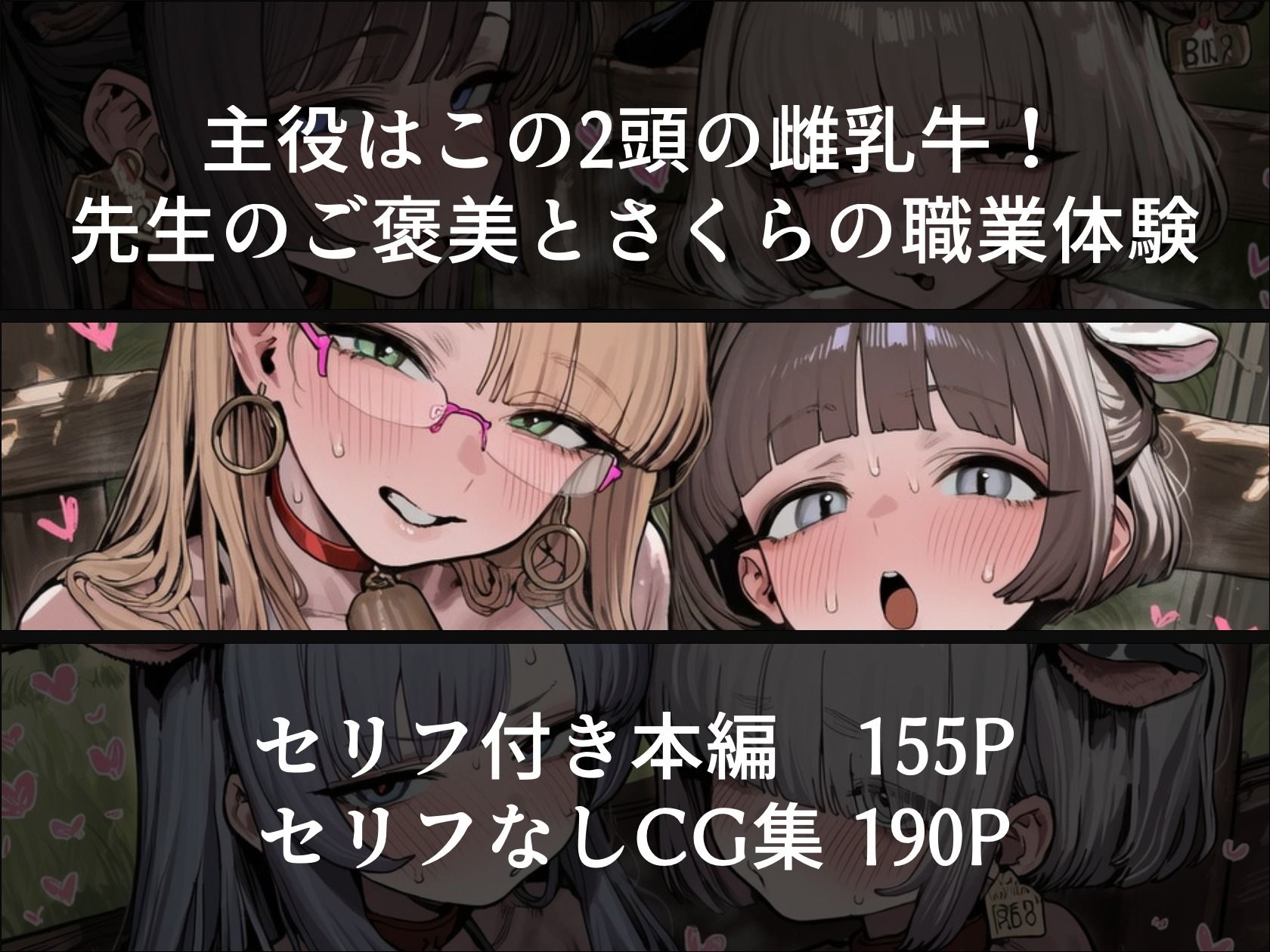BreedingParty 爆乳ギャルの繁殖牛化計画 〜選ばれたら最後、繁殖雄のつがいとなるまで〜 第二話 先生とさくら - サンプル画像 5