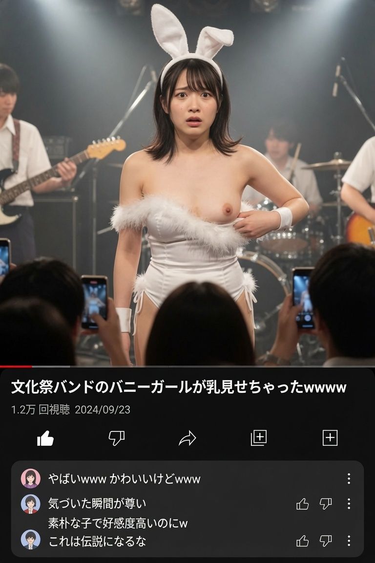 バニーガールのおっぱいポロリハプニング画像集 - サンプル画像 6