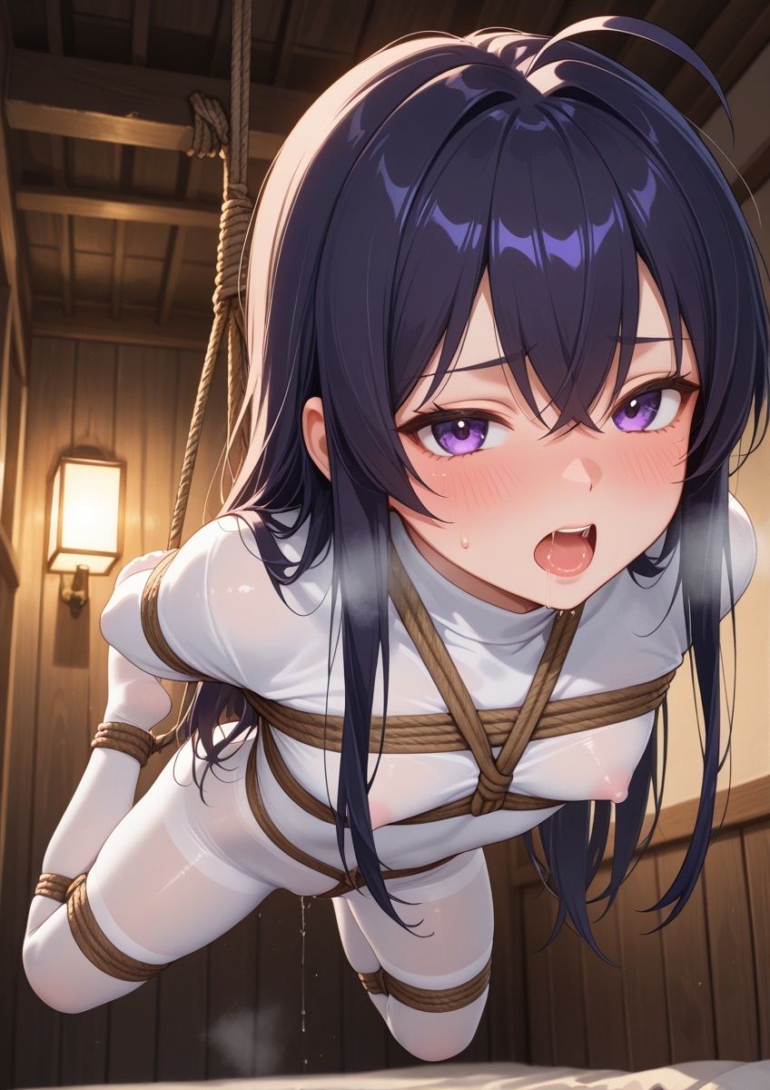 緊縛されてる女の子が身動きできずに吊るされてるやつ 1 - サンプル画像 6