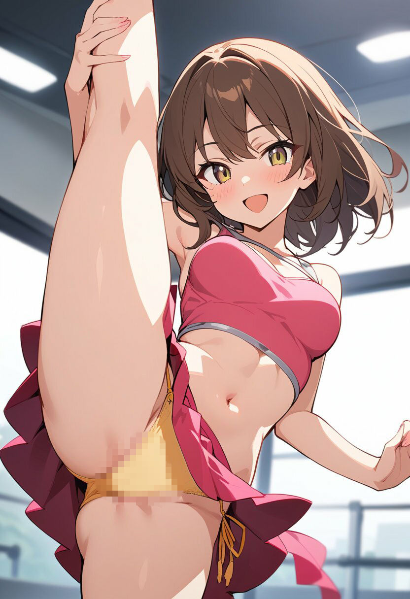 ダンス衣装で片足上げパンチラ200枚 - サンプル画像 6