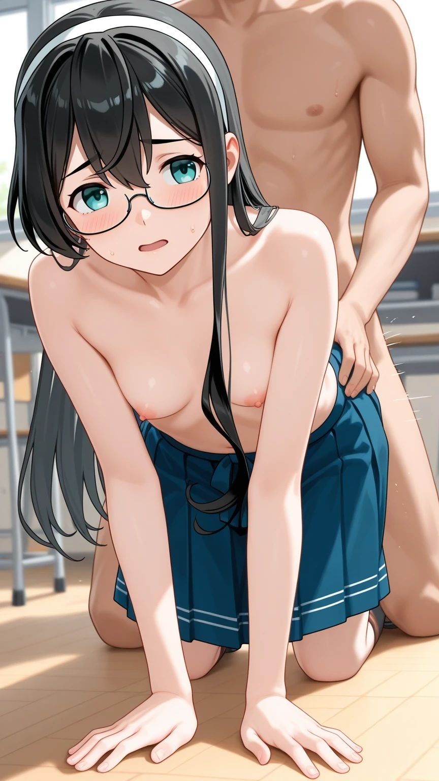 【艦〇れ】学校の教室で〇娘を後ろから突きます！欲しがりません、勝つまでは！戦艦、駆逐艦、アダルト、AI生成画像:499枚 - サンプル画像 7