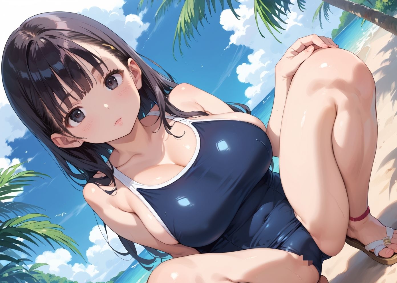 スク水えちえち委員長。CG画像集4 - サンプル画像 1