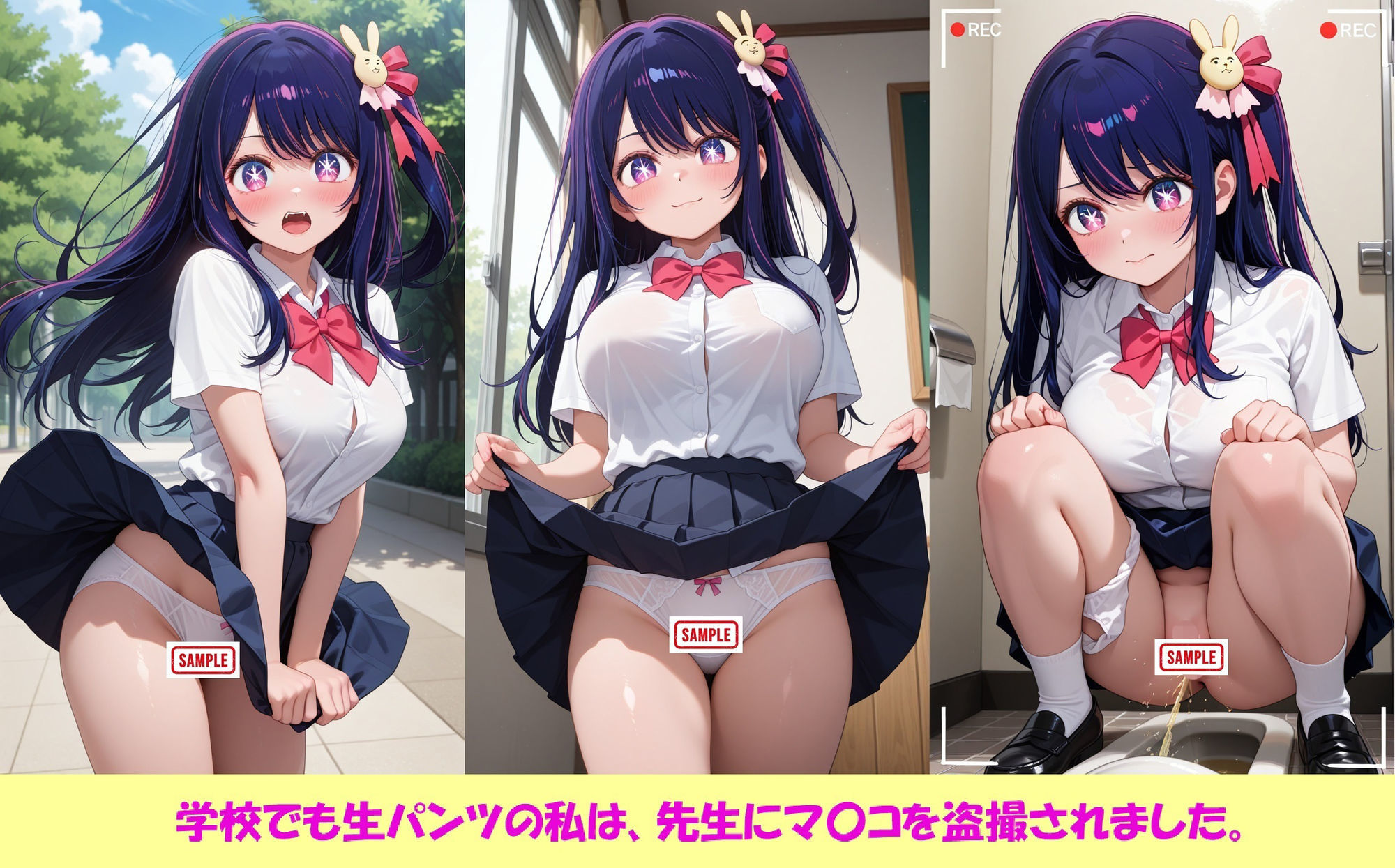 JKアイドル・星野ア○が、大量中出しレ○プで妊娠。 - サンプル画像 6