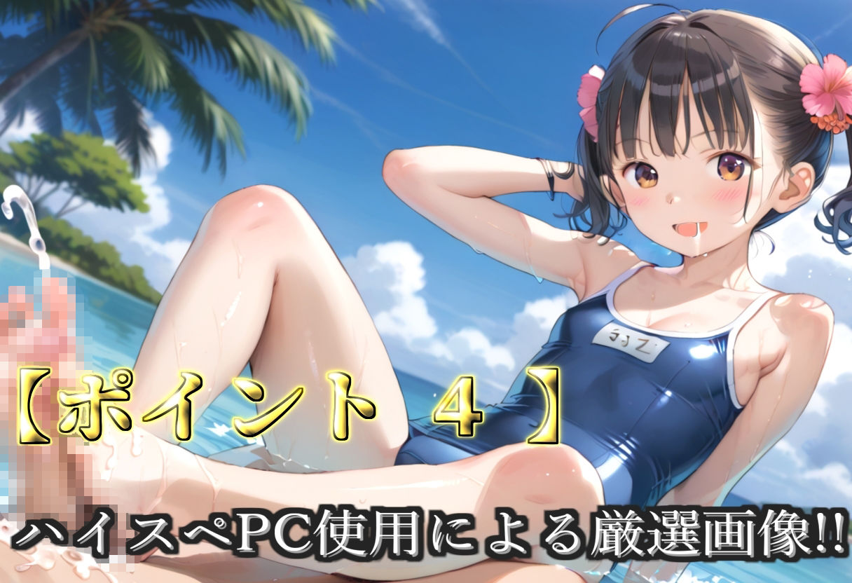【プレミアシリーズ】【豪華特典あり】水泳部つるぺたロリ学園乱交 真夏のビーチで集団乱痴 修学旅行編【500個】 - サンプル画像 6