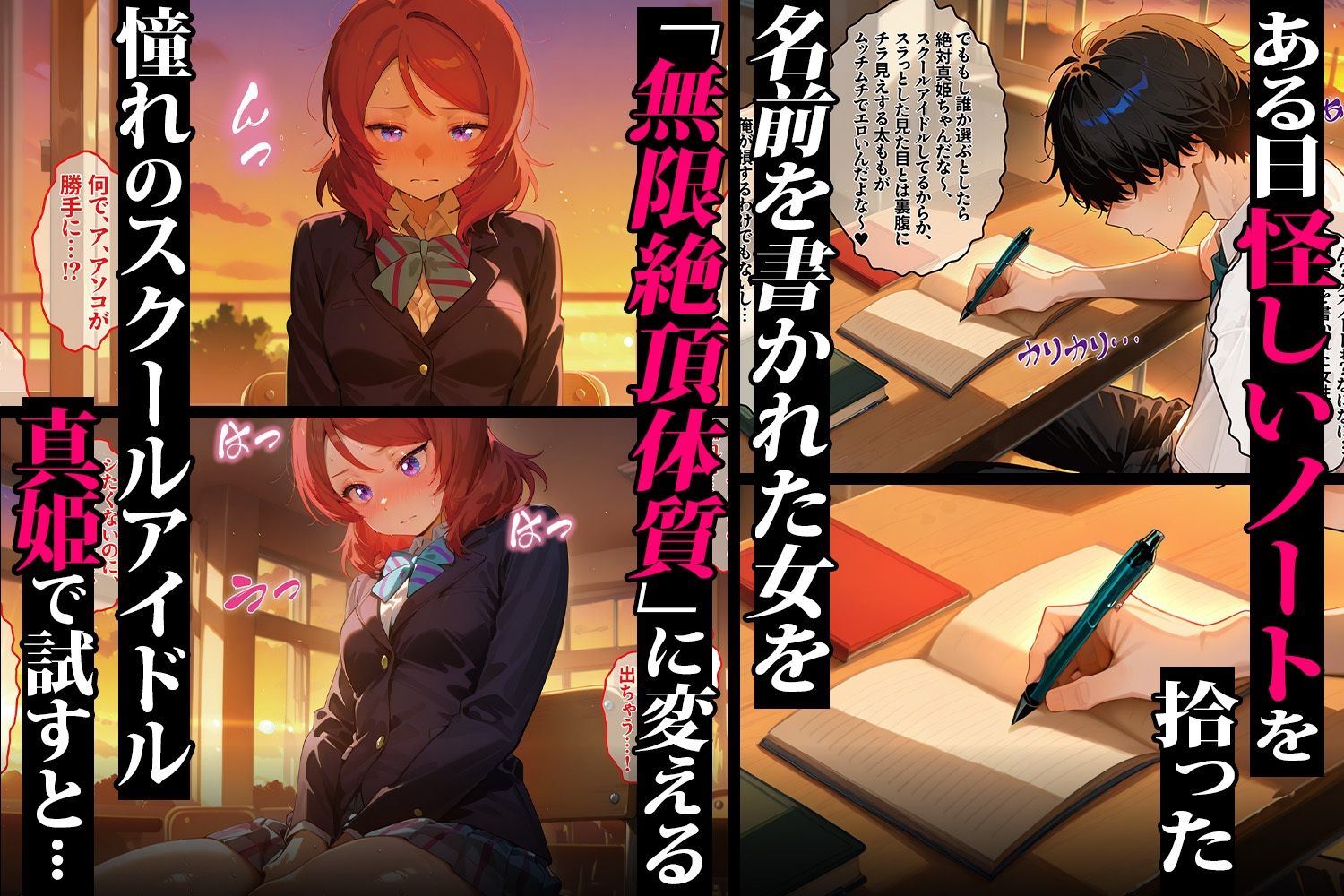 メスノート 〜無限絶頂に堕ちるヒロイン達 西木野真姫＆矢澤にこ編〜 - サンプル画像 1