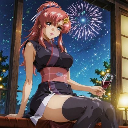 ラクス・〇ラインとキラ・〇マトのプライベートの夜デート - サンプル画像 1