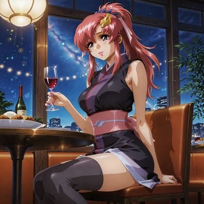 ラクス・〇ラインとキラ・〇マトのプライベートの夜デート - サンプル画像 2