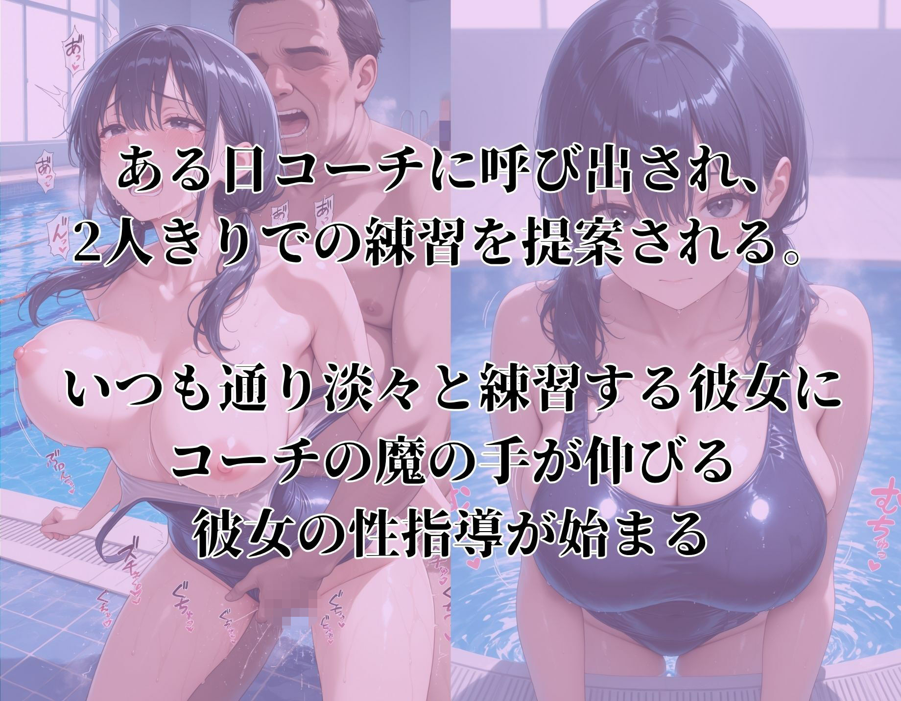 女子校生、教師の性指導〜真面目なスク水女子部員を調教し快楽堕ちさせて好き放題する〜 - サンプル画像 2