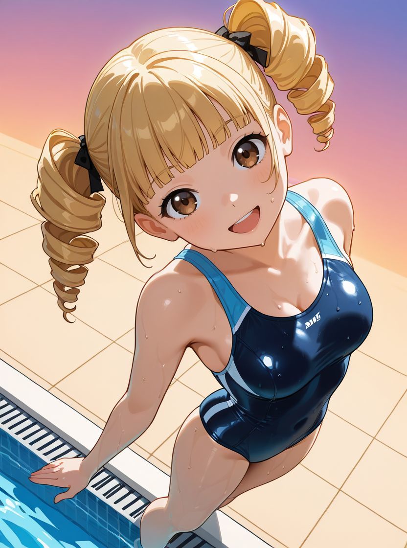 水着女子コレクション  プール編  CG集109枚 - サンプル画像 2