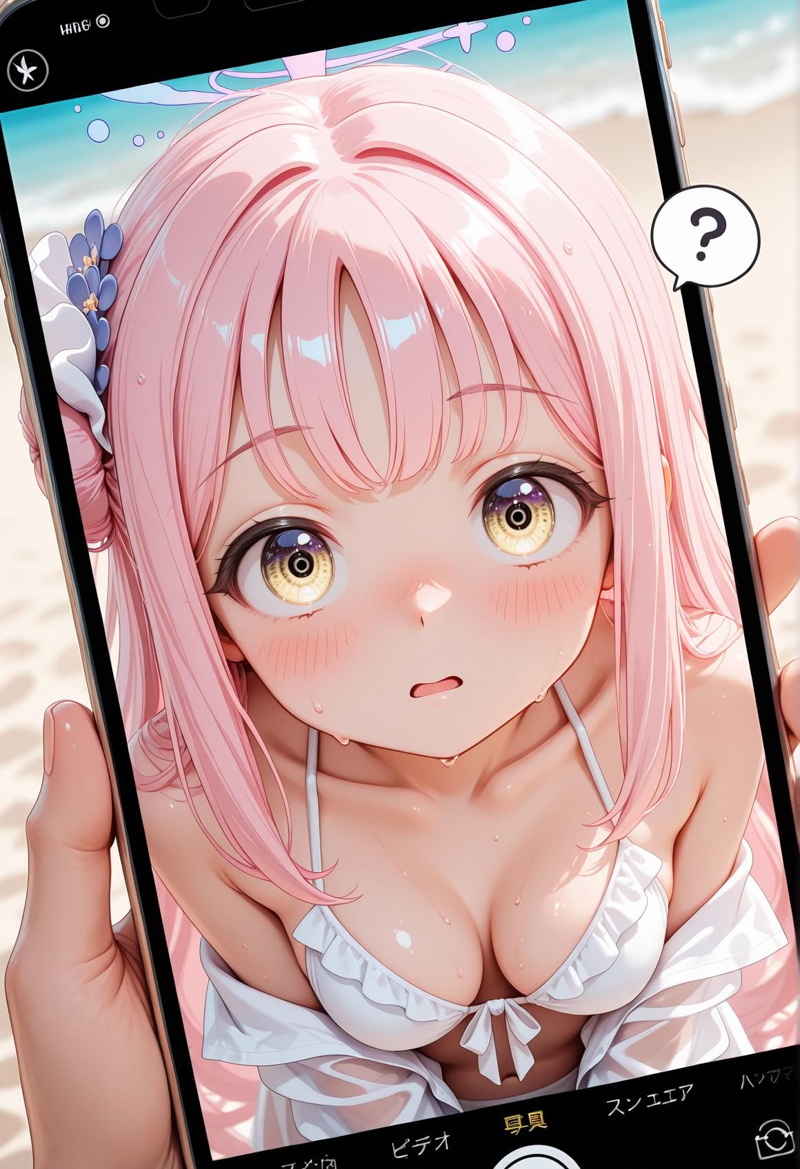 催● 渚物語 〜ブル〇カ 聖園〇カ 水着ビキニ編〜 海水浴で賑わう常夏のビーチ、そして蘇るあの日の悪夢 - サンプル画像 2