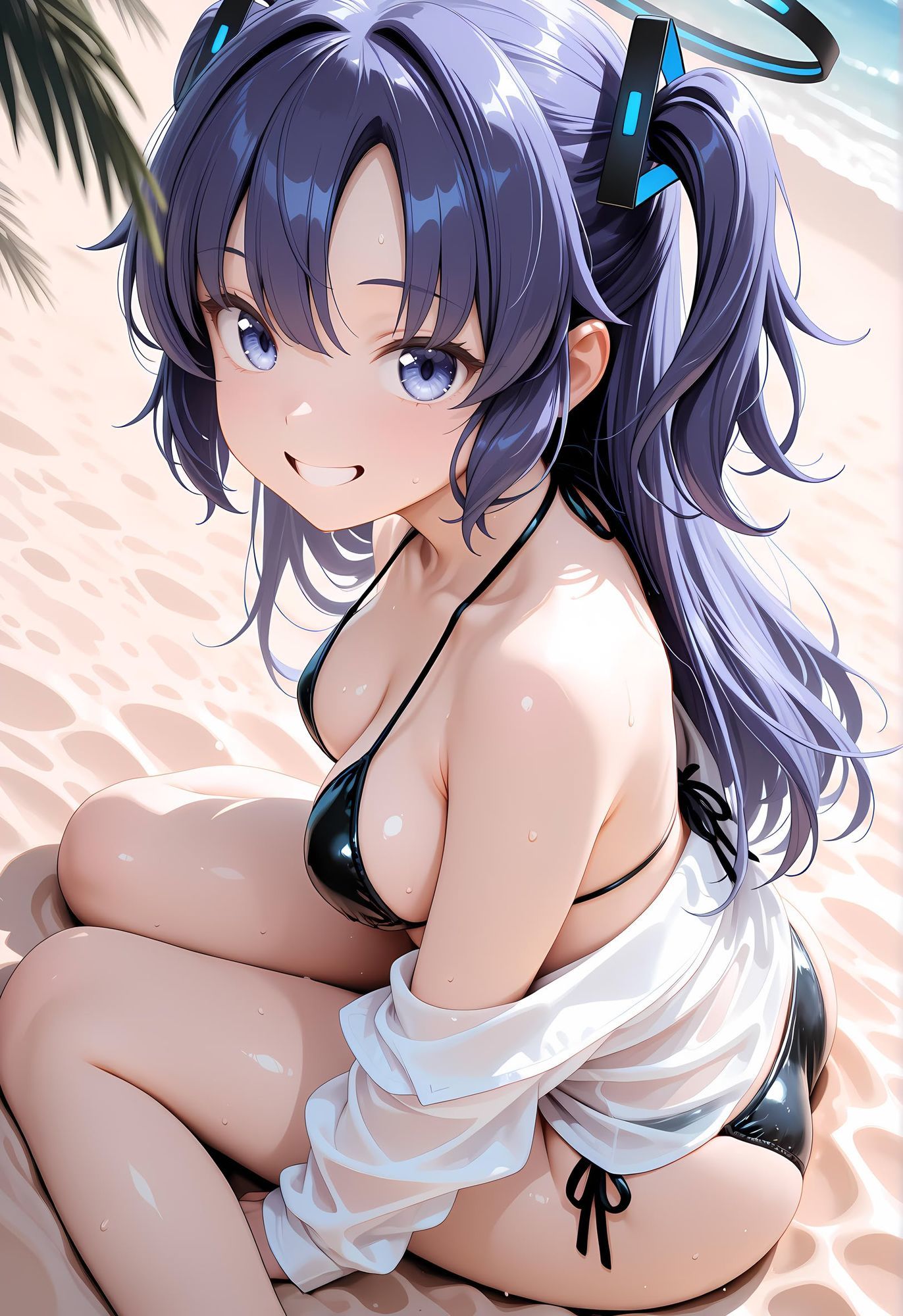 催● 渚物語 〜ブル〇カ 早瀬ユ〇カ 水着ビキニ編〜 海水浴で賑わう常夏のビーチ、そして蘇るあの日の悪夢 - サンプル画像 1
