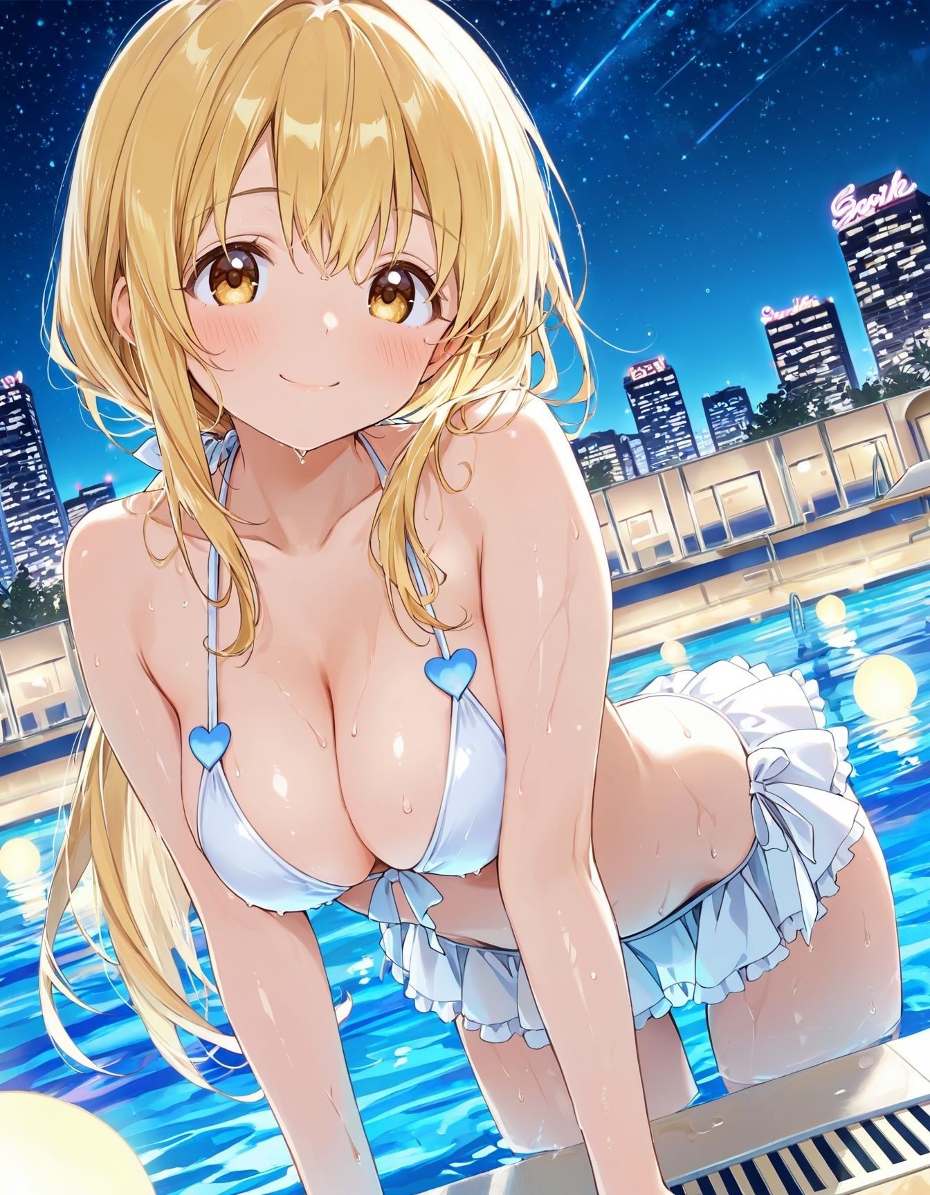 幼馴染と結婚するためにデキ婚狙うことにしました！ ナイトプールシャーリー編 - サンプル画像 1