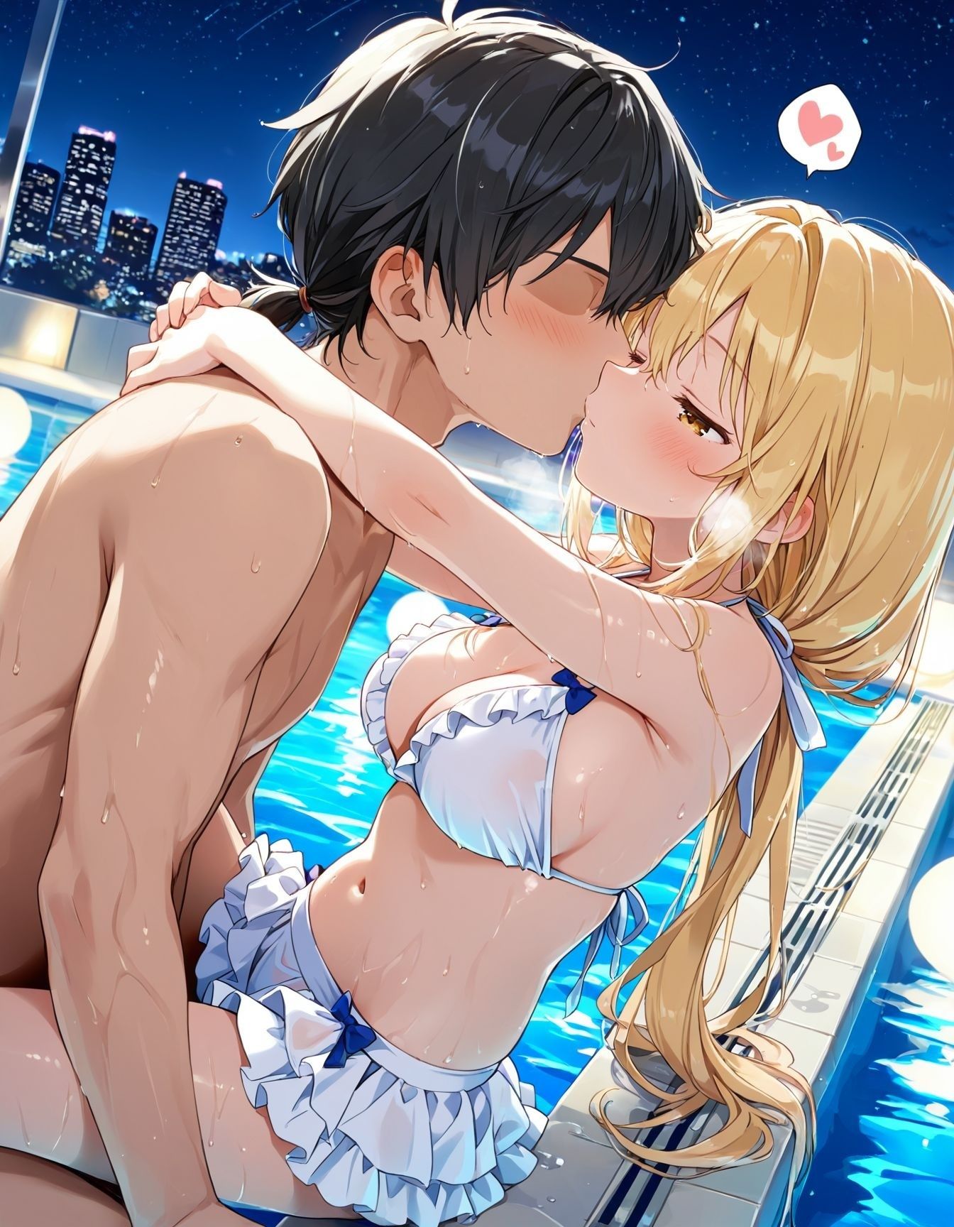 幼馴染と結婚するためにデキ婚狙うことにしました！ ナイトプールシャーリー編 - サンプル画像 2