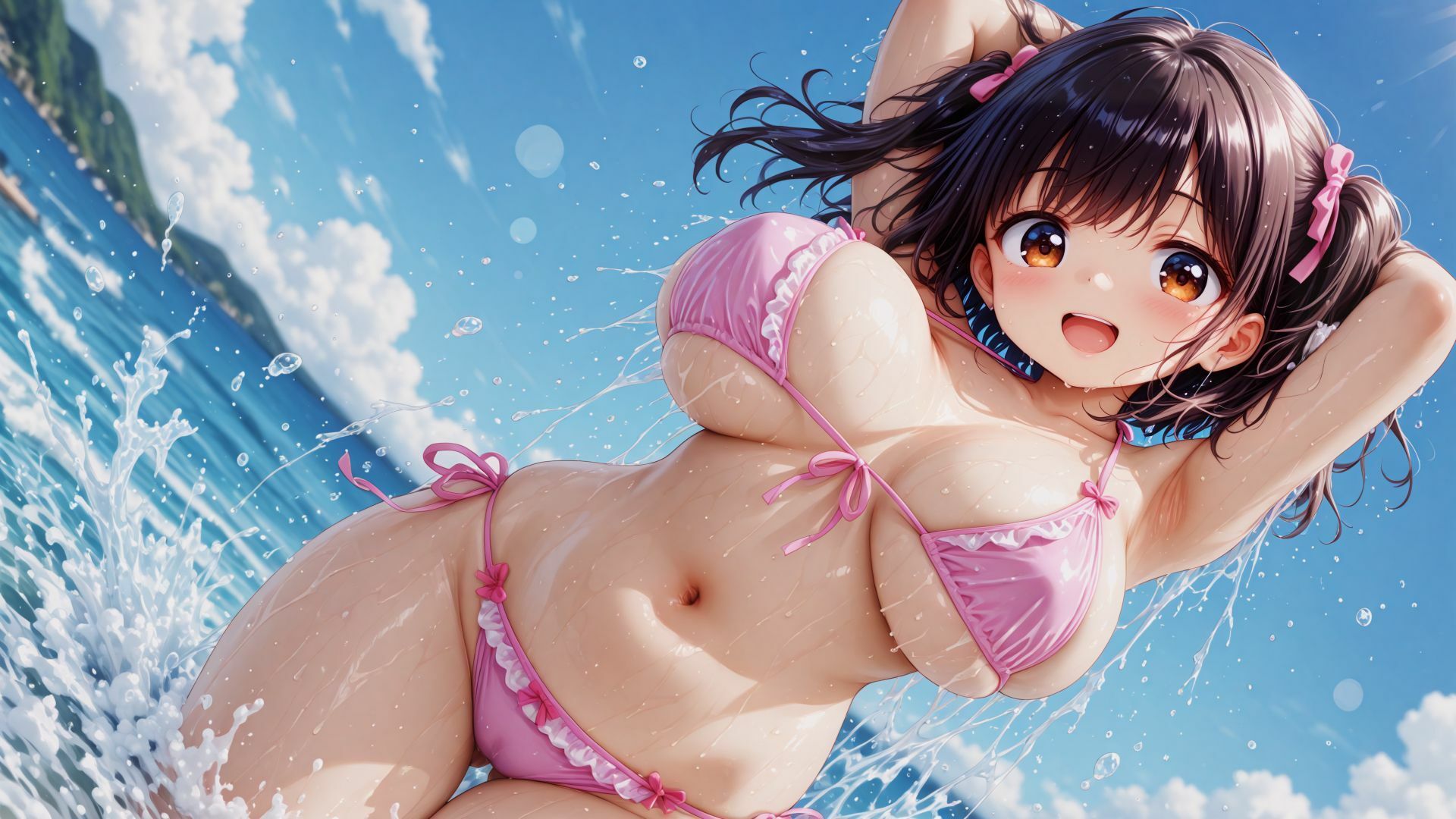 水着グラビア〜真夏のさいみんビーチ〜 - サンプル画像 1