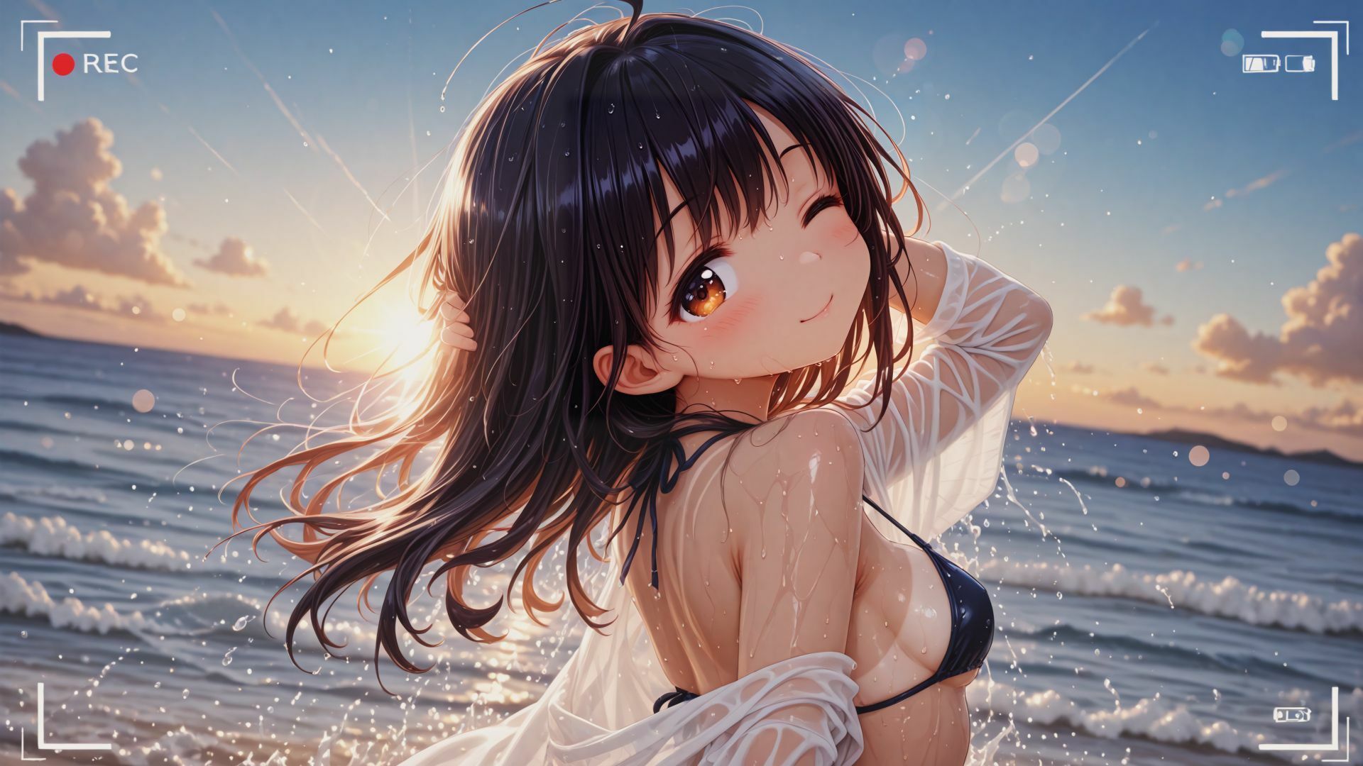 水着グラビア〜真夏のさいみんビーチ〜 - サンプル画像 2