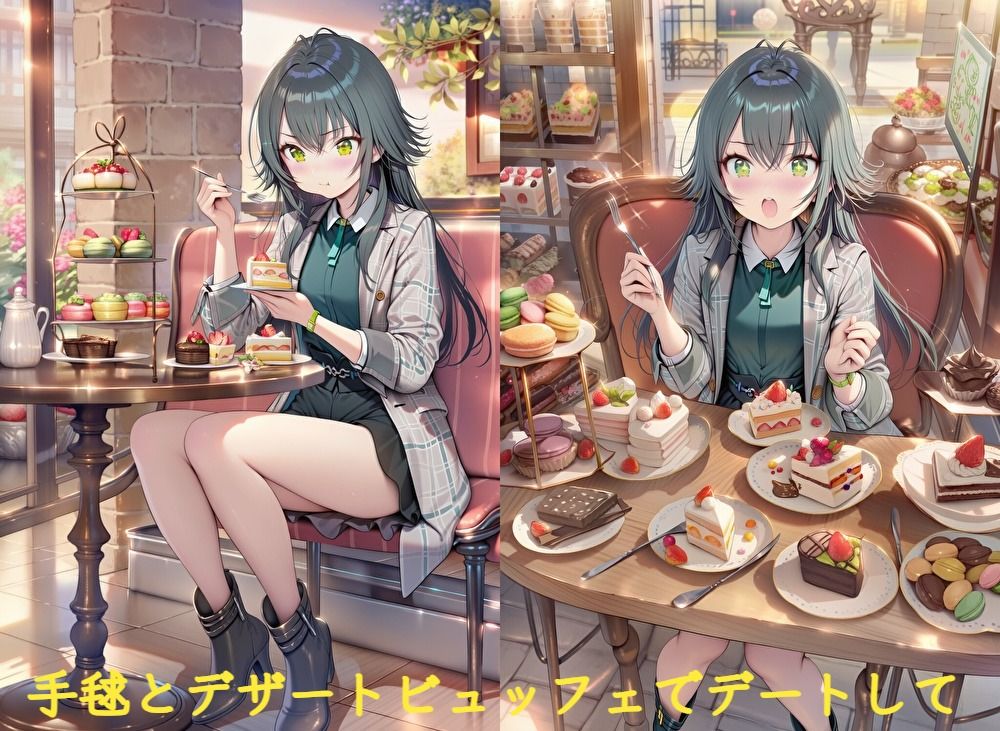 月〇手毬とでーとしてえっち - サンプル画像 1