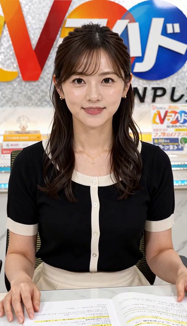 【AI動画】GGC vol.41 女子アナ編15【パンチラ】 - サンプル画像 1