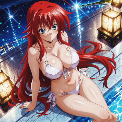 リアス・〇レモリーと夜デートでイチャラブ編 - サンプル画像 2
