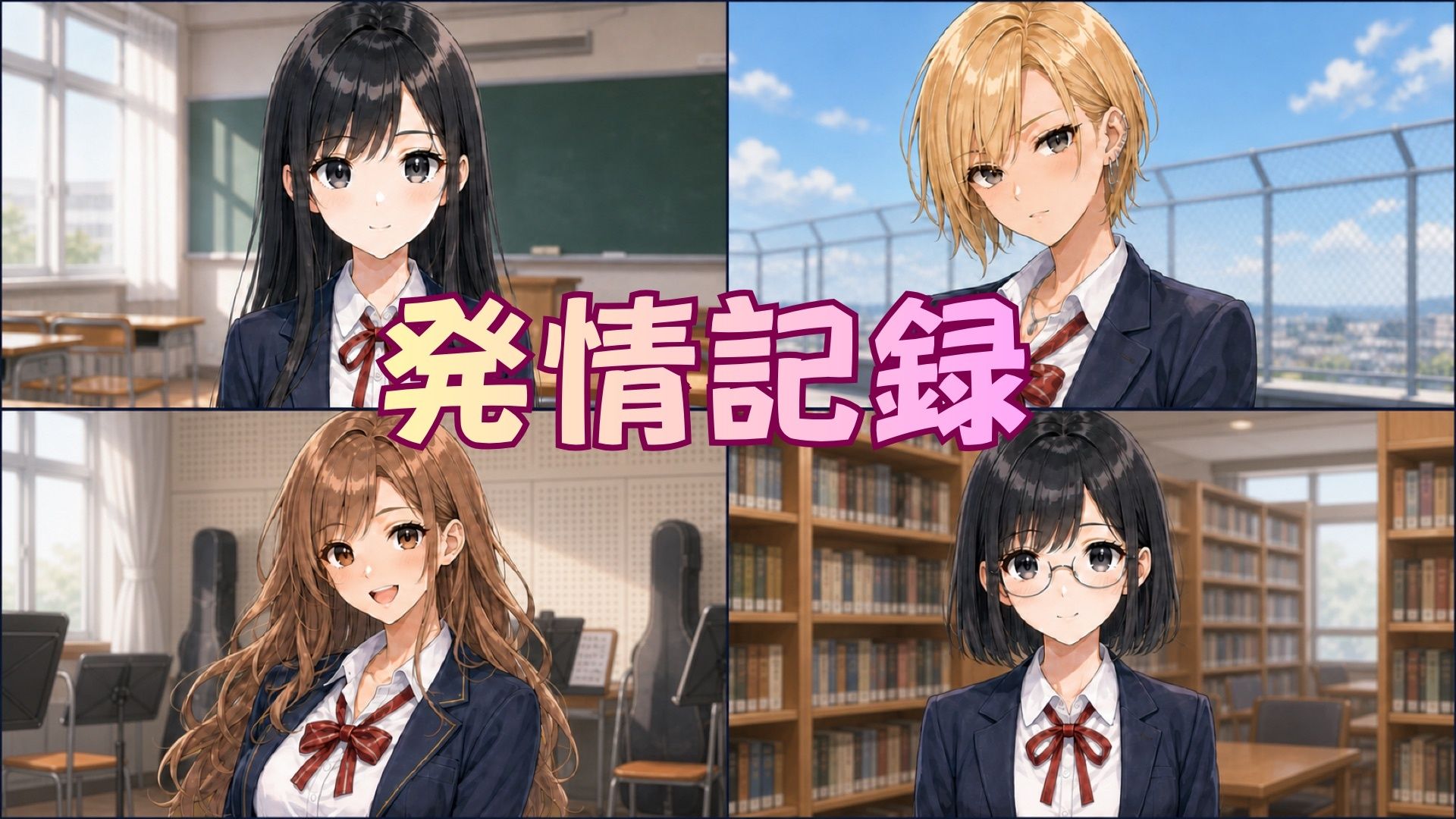 【高画質】媚薬で理性崩壊…J○4人が着衣のままイキ狂う発情記録 - サンプル画像 4