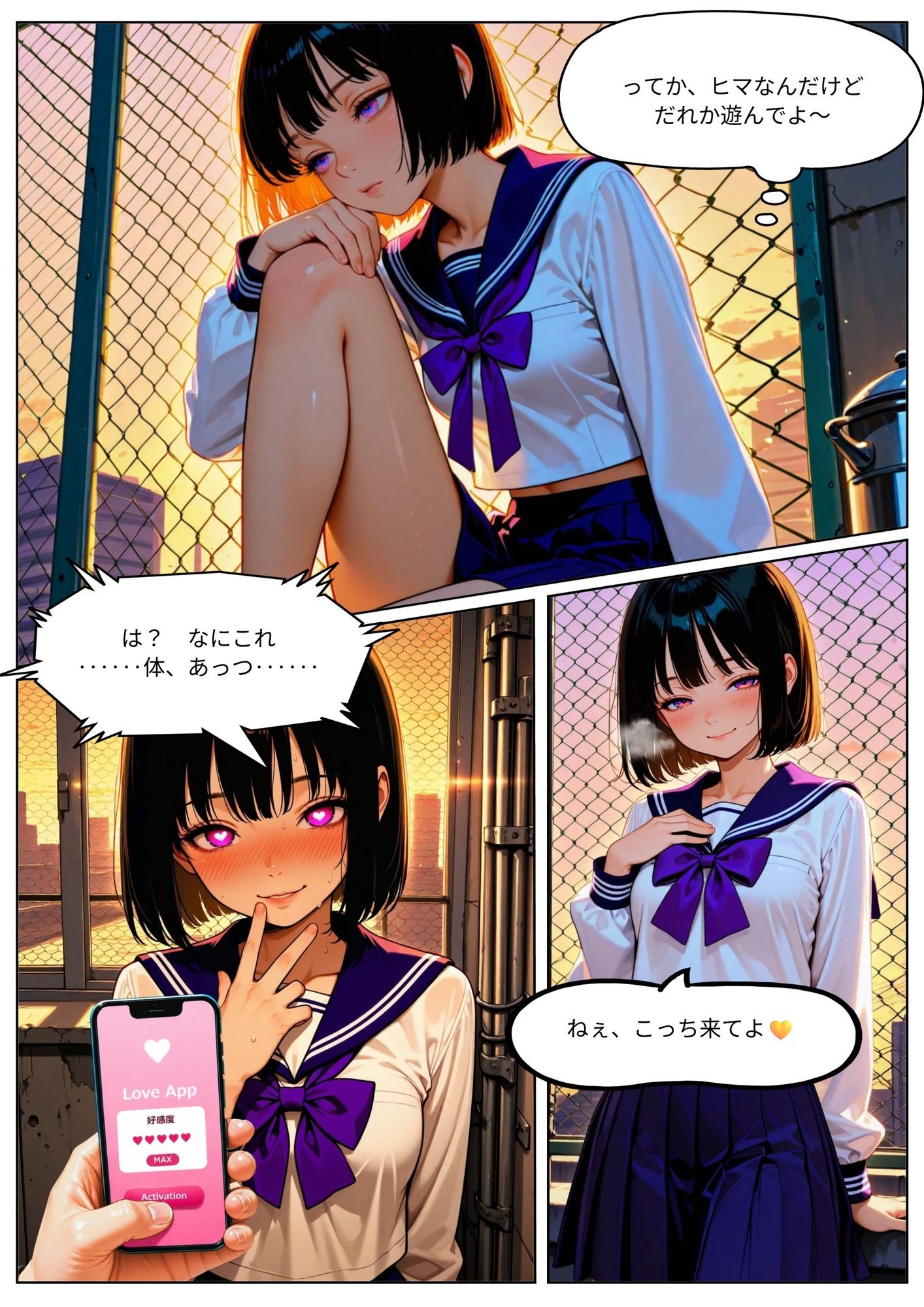 惚れアプリで孕ませ調教 Vol.2 学園編 - サンプル画像 1