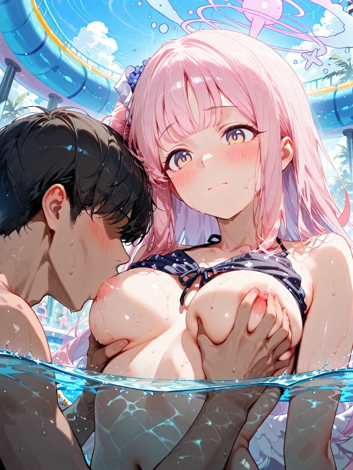 レジャープール乳吸いヒロインコレクション - サンプル画像 9