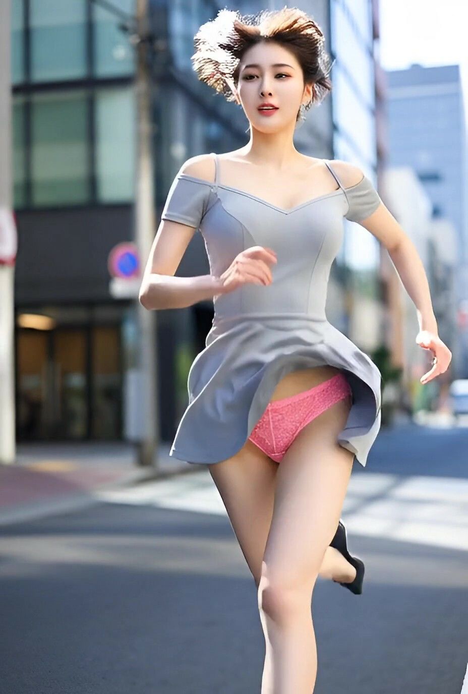 走る！ミニスカ娘たちの無防備パンチラ集141連発 - サンプル画像 4