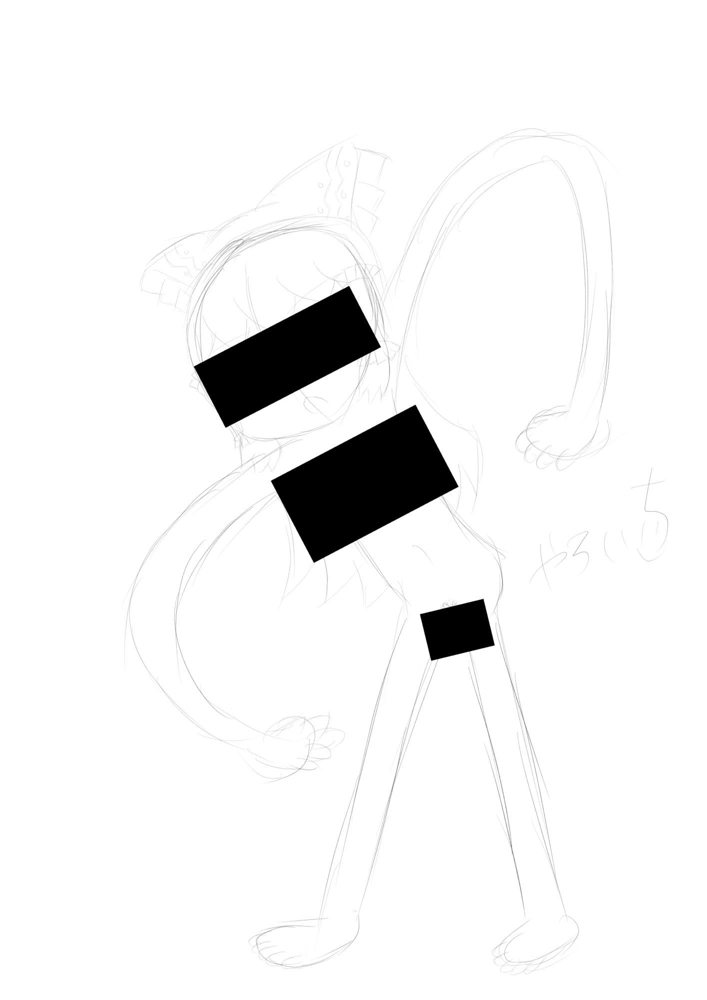 霊夢ちゃんのえっちなラフイラスト集vol.7 - サンプル画像 2