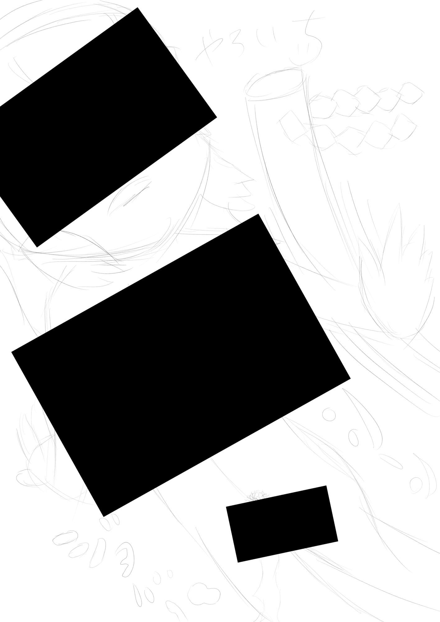 霊夢ちゃんのえっちなラフイラスト集vol.7 - サンプル画像 3