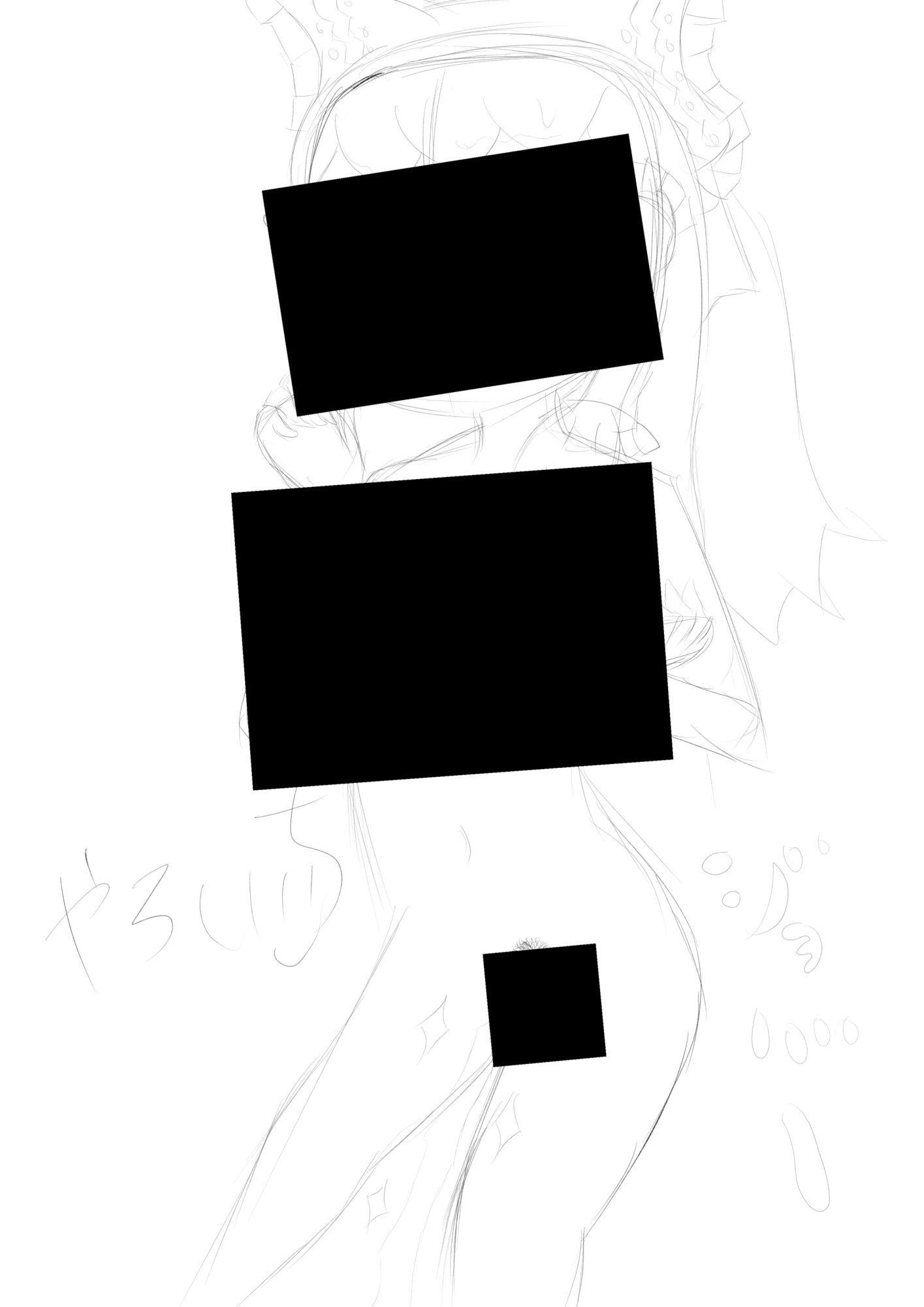 霊夢ちゃんのえっちなラフイラスト集vol.7 - サンプル画像 6