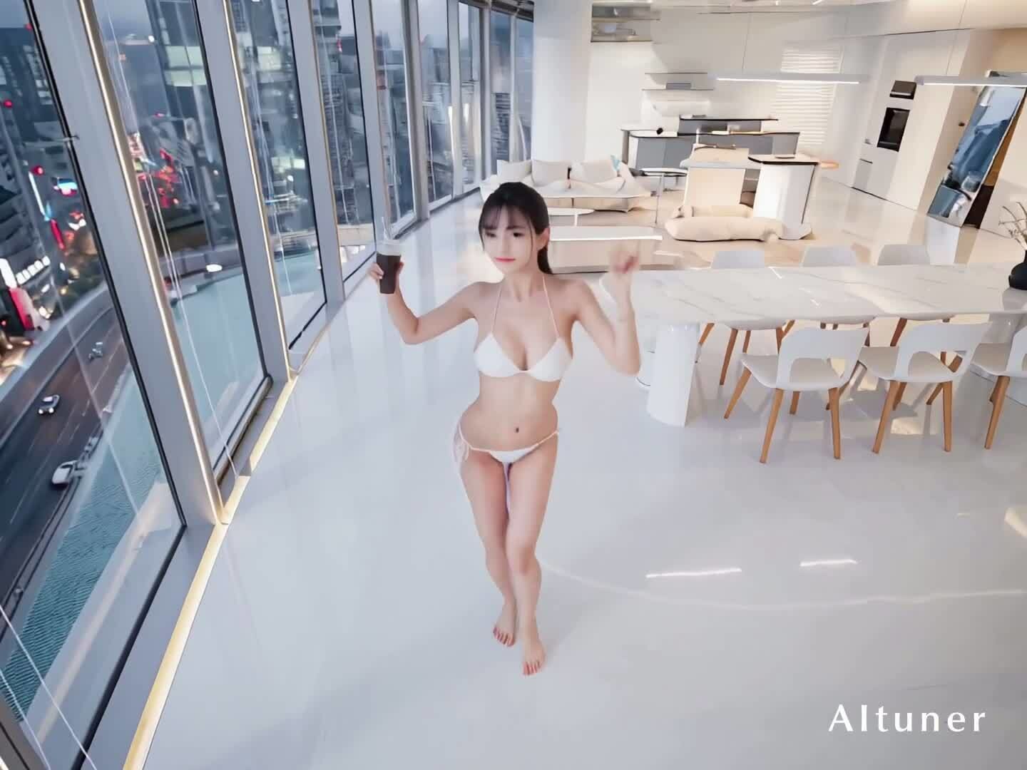 【10分HD】港区パリピ。重低音EDMに身体を預けて、着衣から真っ裸までひたすら腰を振り続けるエロダンス映像 - サンプル画像 7