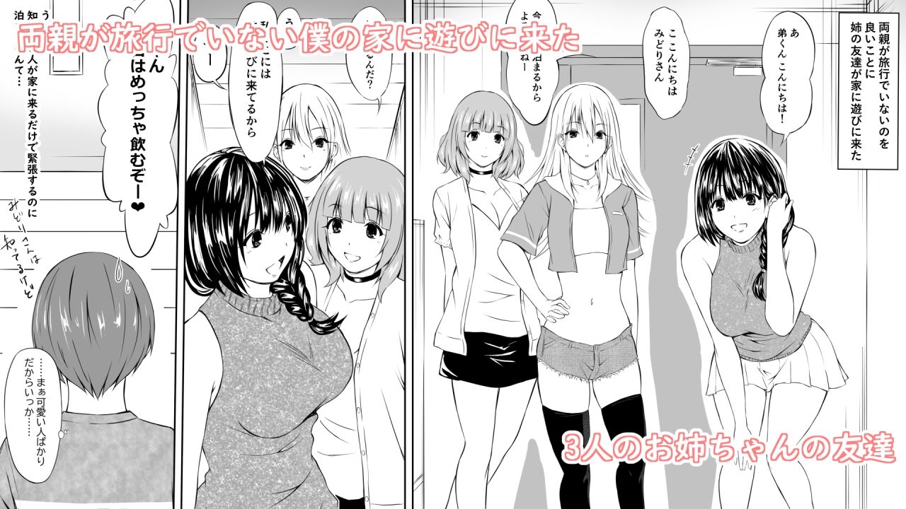 お姉ちゃんの友達が酔っ払って倒れていたから勝手に挿入してみた話 - サンプル画像 1
