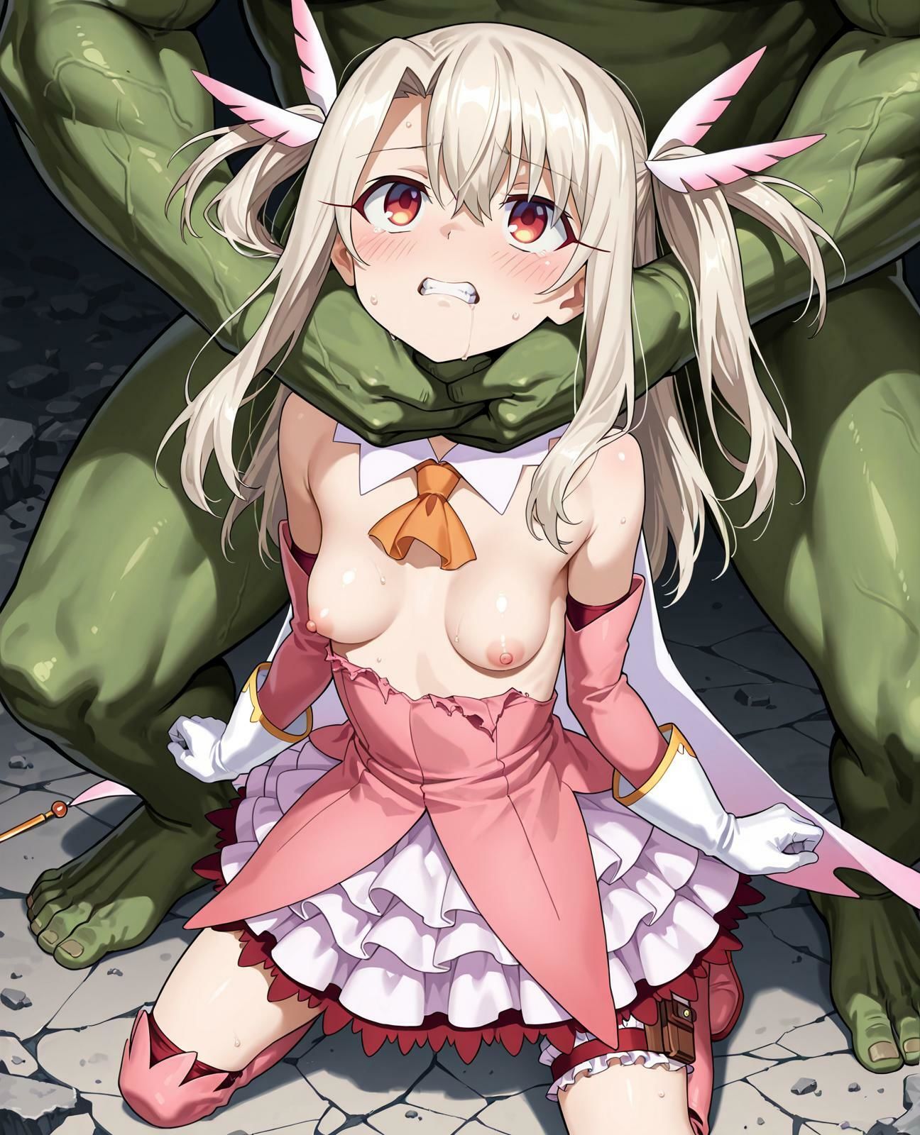 イリヤ 美遊、オークとの戦い - サンプル画像 3