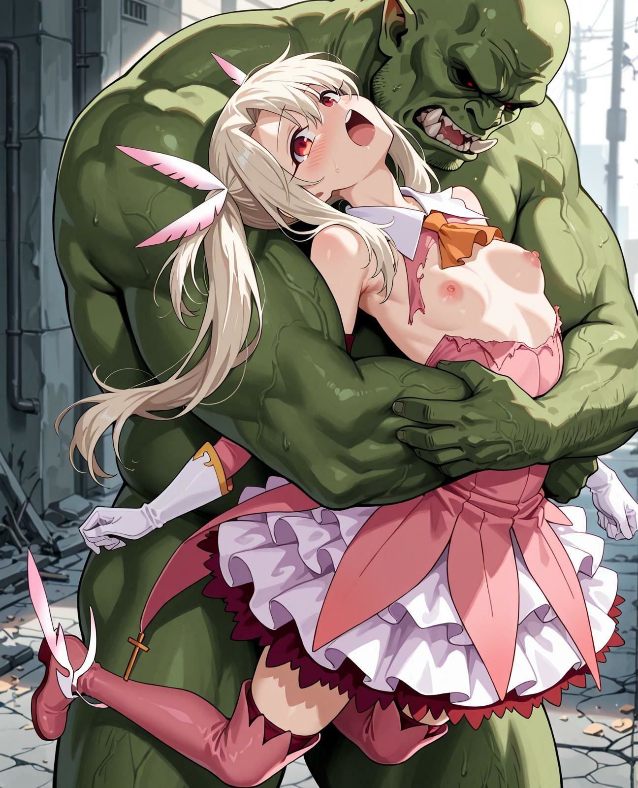 イリヤ 美遊、オークとの戦い - サンプル画像 4