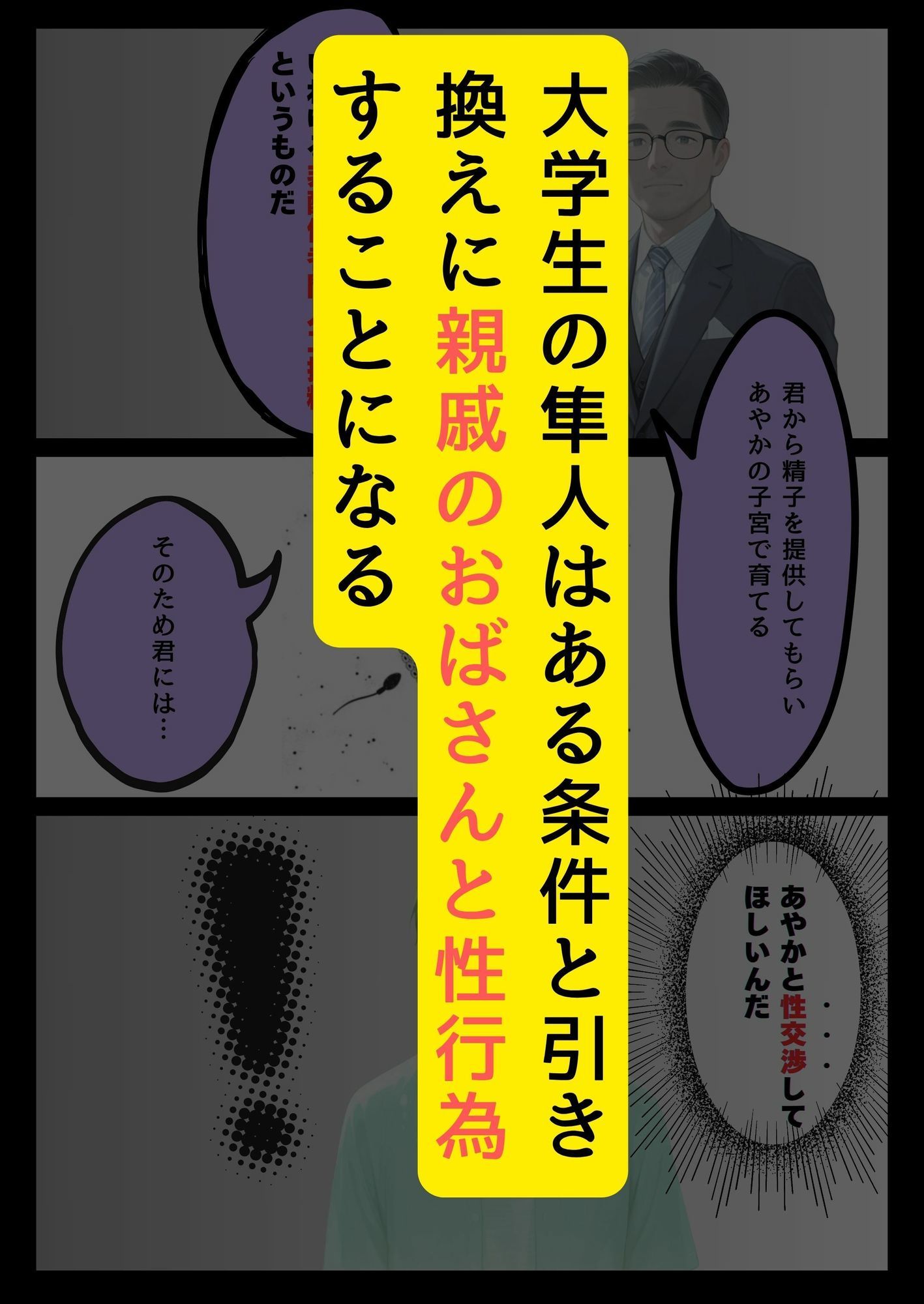 不妊治療のため親戚のおばさんと性交渉する話 - サンプル画像 2