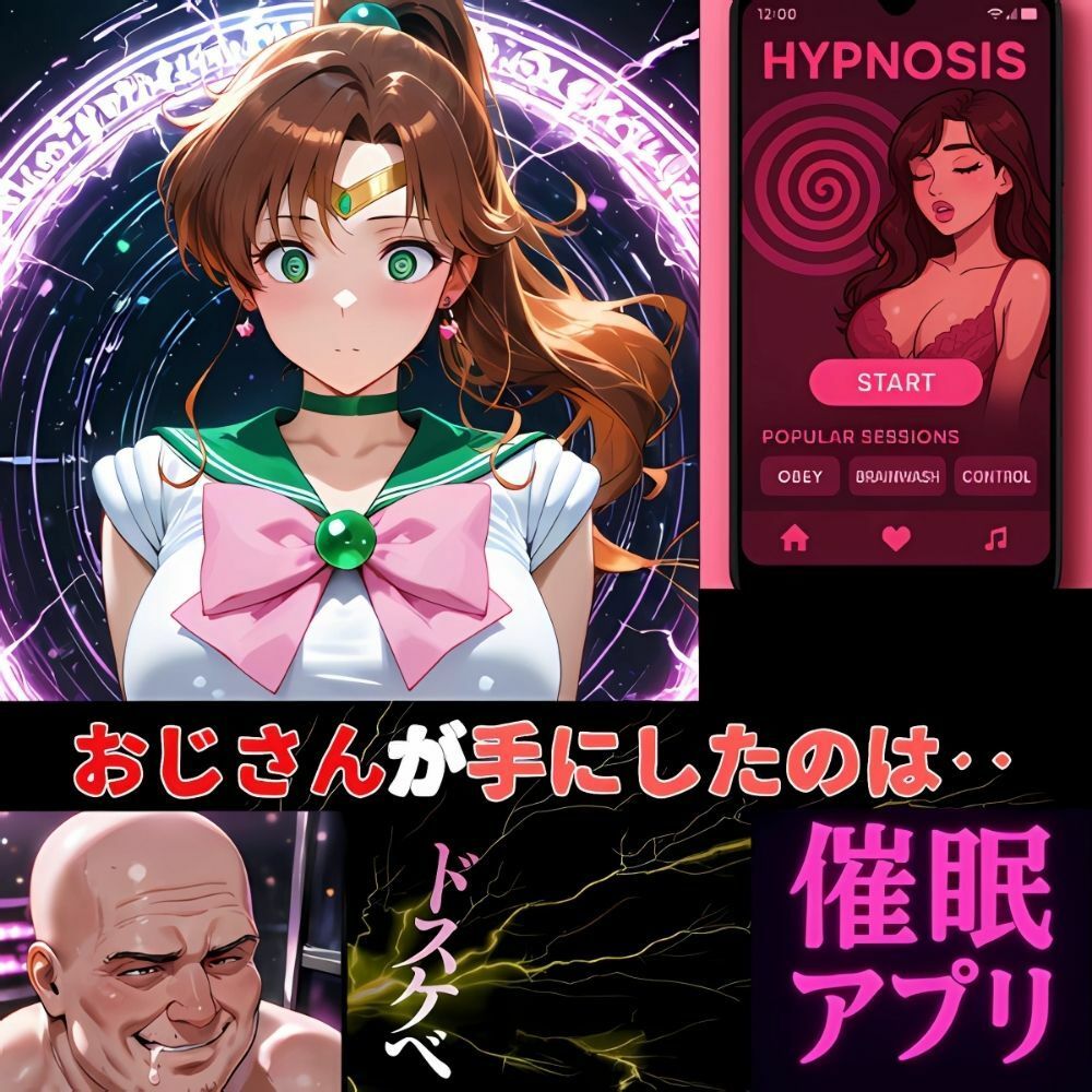 催●アプリ‥洗脳アプリで屈服した正義の肉体‥セーラージュピター - サンプル画像 1