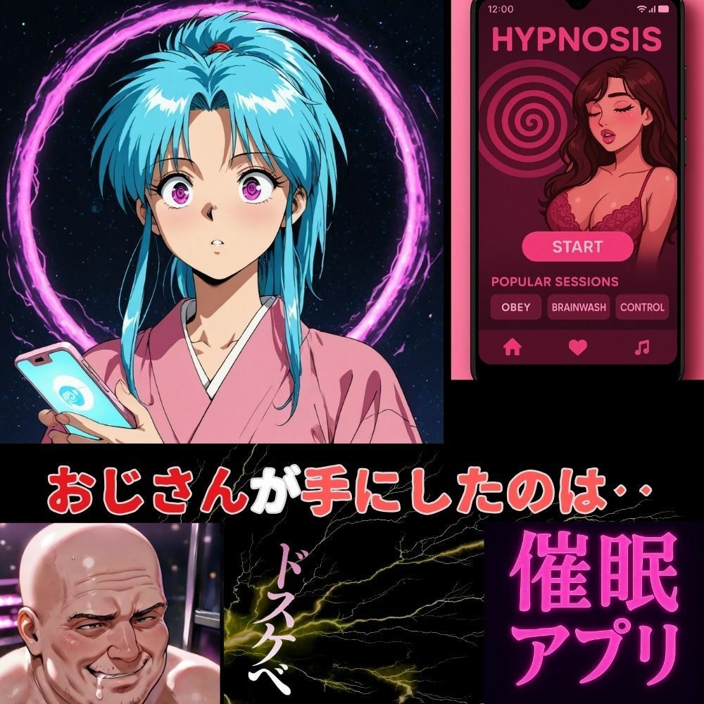 閻魔大王にも言えない秘密の任務‥催●アプリでハメられる霊会案内人ぼたん - サンプル画像 1