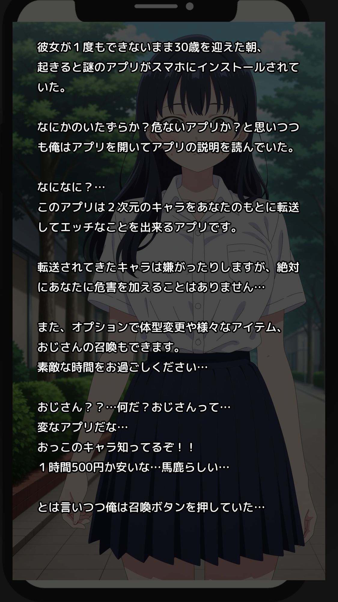 【一部セリフつき】Deliサモ☆ 美少女とおじさん強●召喚アプリ - 僕のモデルJK編 - - サンプル画像 1