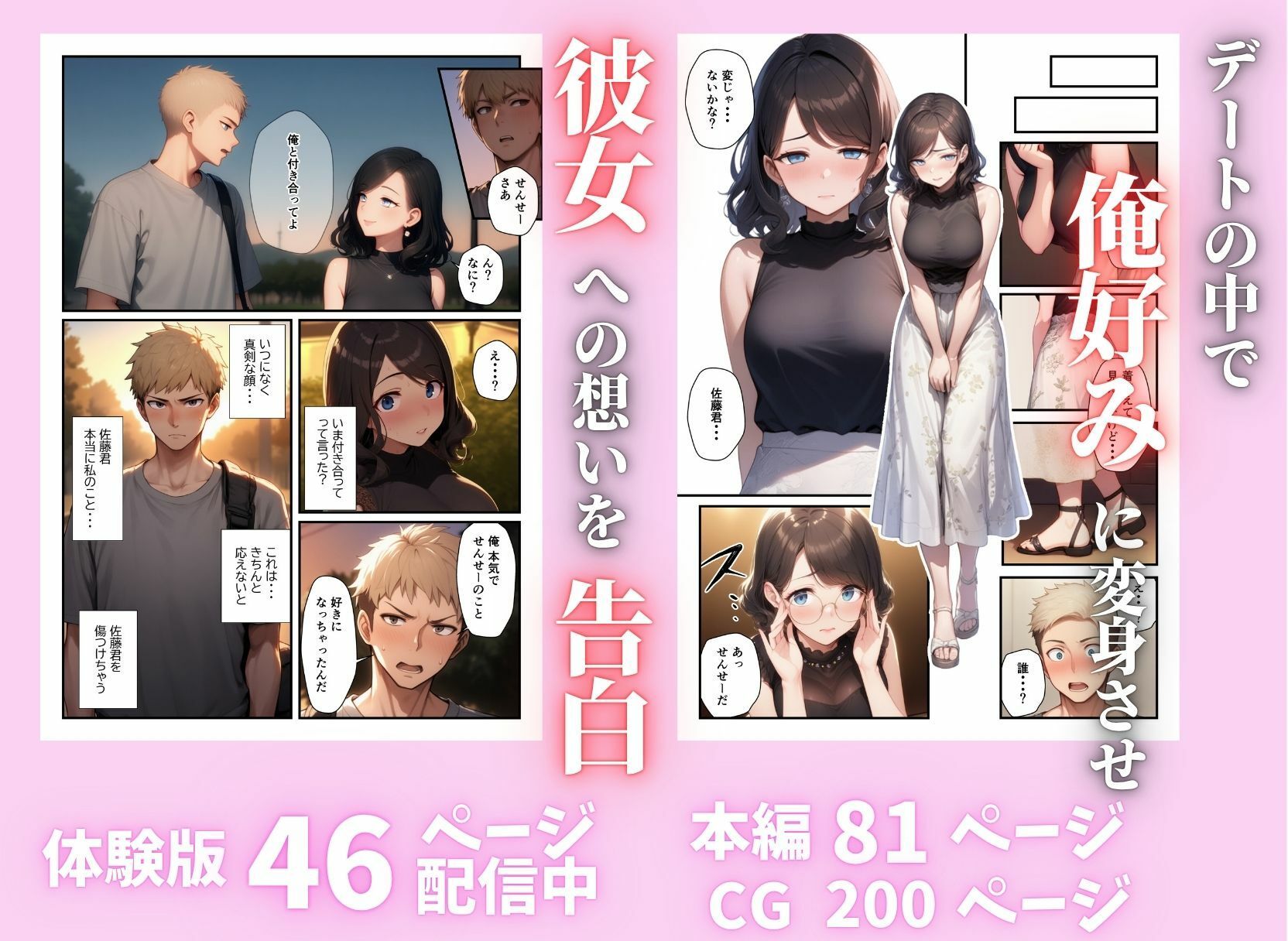 隠れ爆乳熟女教師が秘密の課外デートで生ハメエッチさせてくれた話 - サンプル画像 5