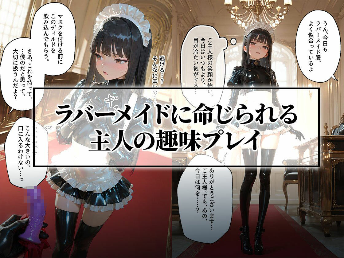 イラマチオ状態で生活するラバーメイド｜究極のSMプレイ - サンプル画像 1