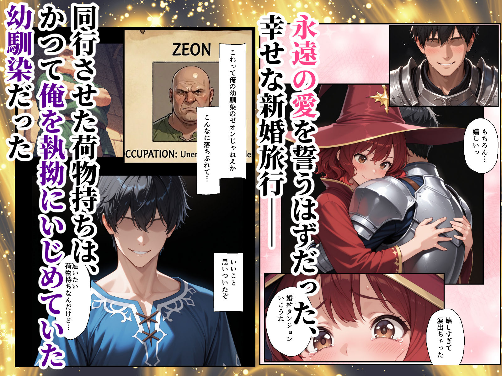 絶望の魔力供給 ―永遠の愛を誓った婚約者があいつの種に屈服するまでの記録― - サンプル画像 1