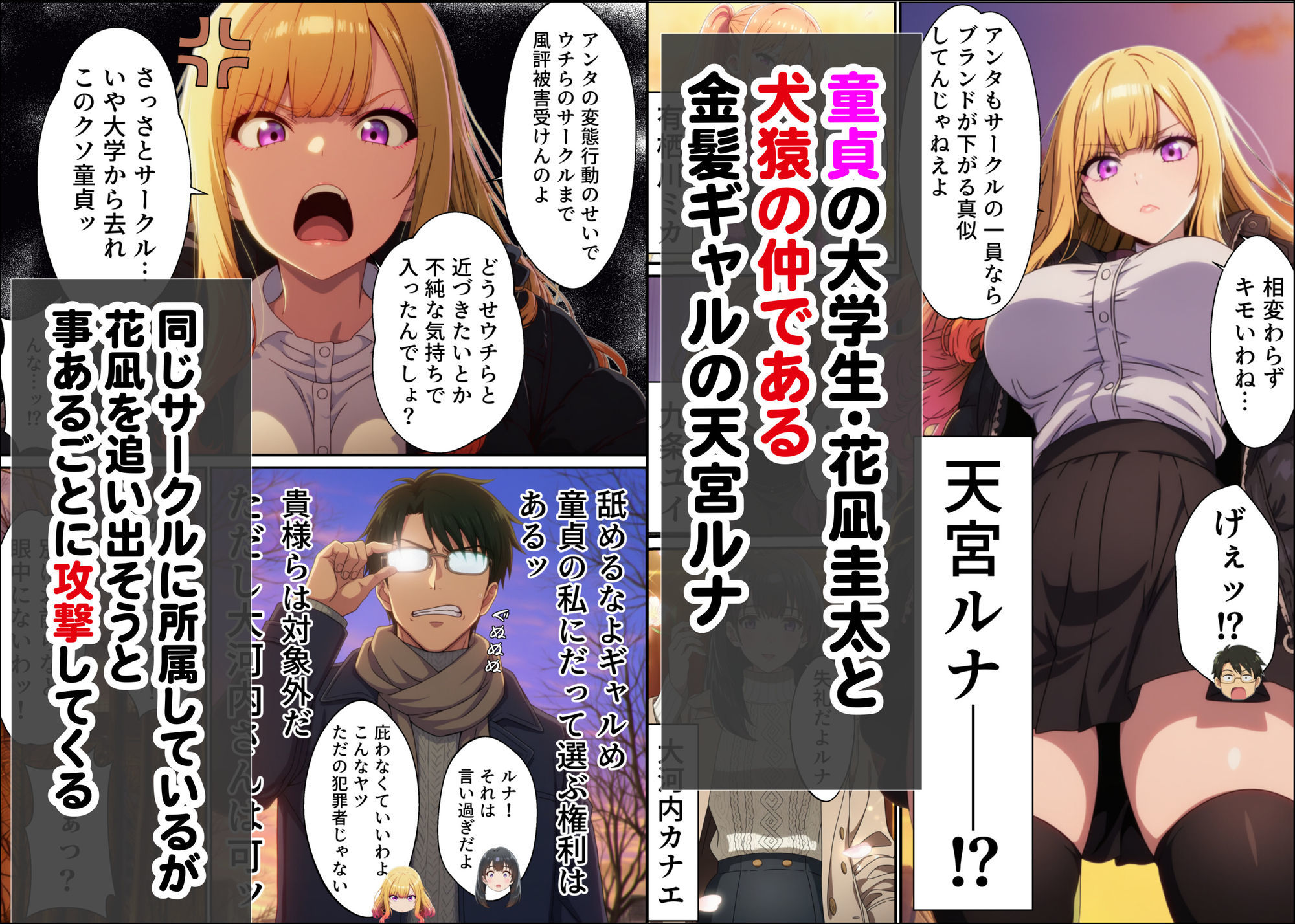敏感体質なツンデレ金髪ギャルとセックスしたお話 - サンプル画像 1
